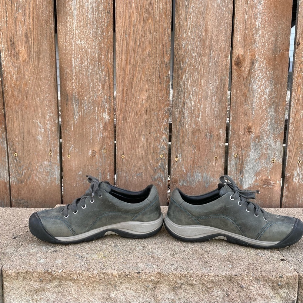 KEEN Women’s Gray Presido‎ Leather Low Top Sneaker Shoes Size 6 - Picture 6 of 12